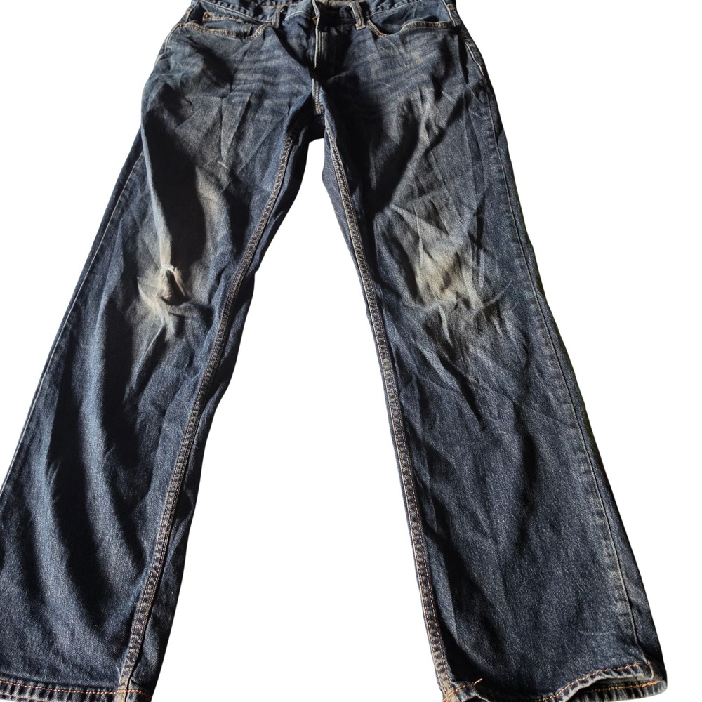 Old Navy Mens Straight Built-In Flex Jeans 32x30 Dark Wash Denim 14321